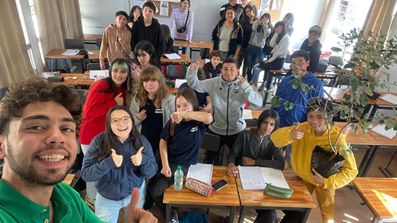 estudiantes del liceo 2 de progreso